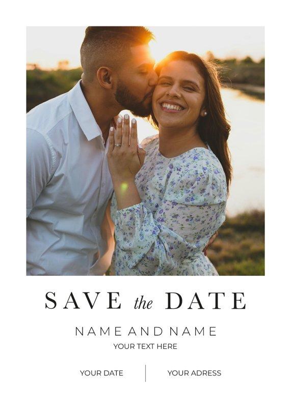Polaroid Wedding Save The Date